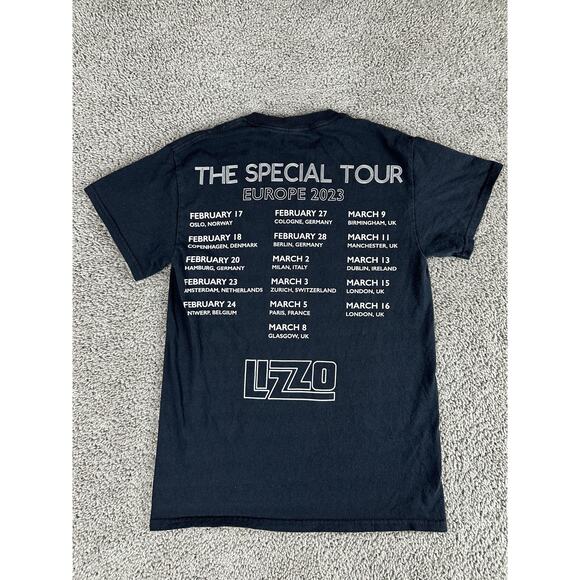 Lizzo The Special Tour Shirt Mens Small Black 2023 Europe Concert Band Tee Music - Picture 5 of 9